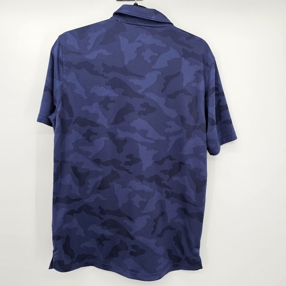 Puma Quick Dri Navy Camo Polo Men's Size Medium - Picture 2 of 4